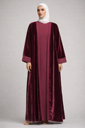 BURGANDY VELORIA ABAYA