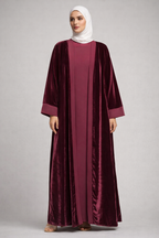 BURGANDY VELORIA ABAYA