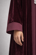 BURGANDY VELORIA ABAYA