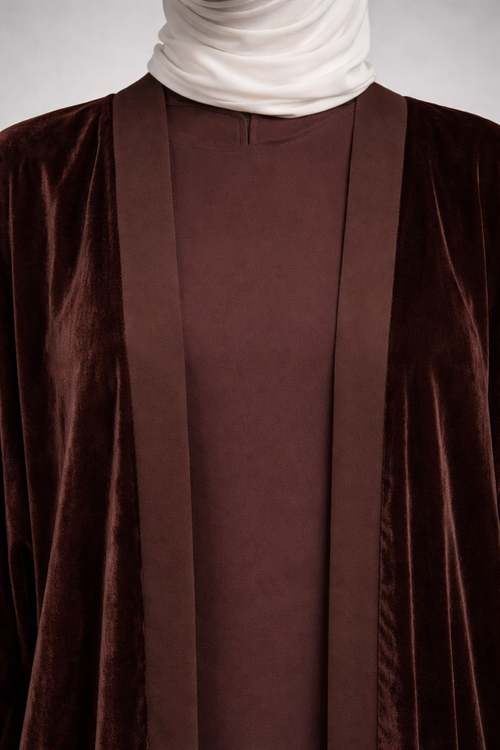 CHOCOLATE VELORIA ABAYA